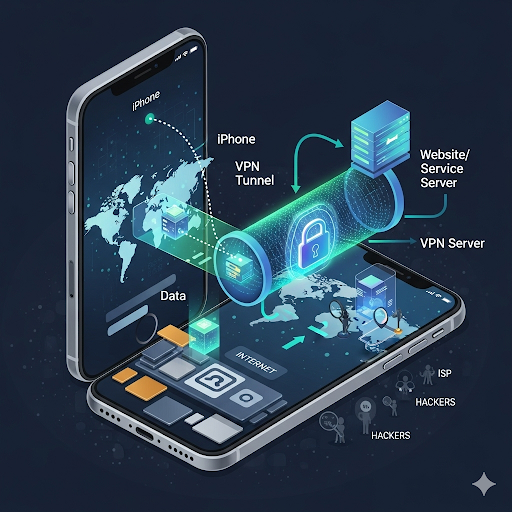iPhone's Digital Shield: Unlocking the Secrets of How a VPN Works